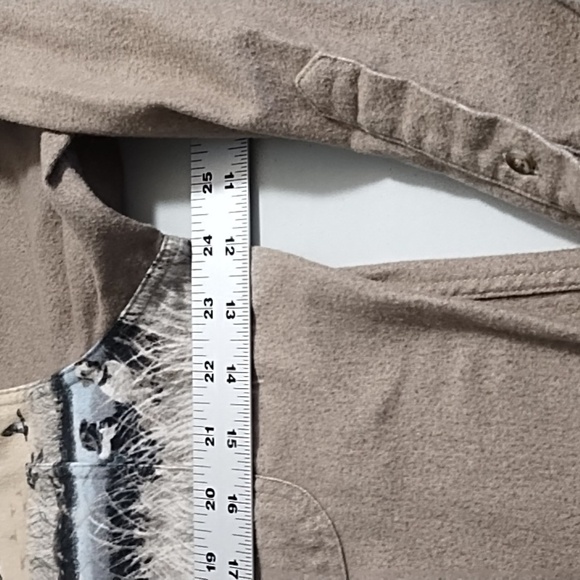 Cabela's Deerskin Soft Chamois Flannel Duck Hunting Button Down Shirt Large NWOT - Picture 7 of 11
